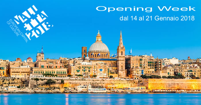 Valletta 2018, tutto pronto per l’inizio dell’anno della Cultura a Malta